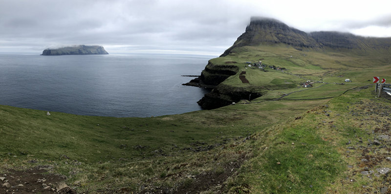 Gásadalur and the iIsland of Mykines, Faroe Islands