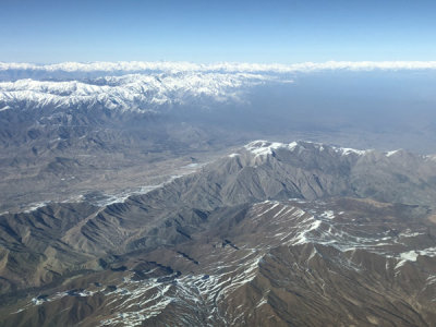 Approaching Kabul, Afghanistan, from the south