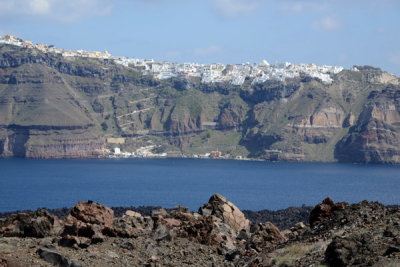 Fira from Nea Kameni