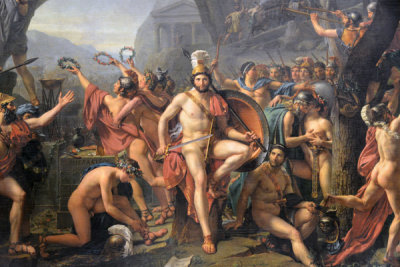 Leonidas at Thermopyle, 1814, Louis David (1748-1825)