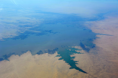 Lake created by the Merawi Dam, Nile River, Sudan