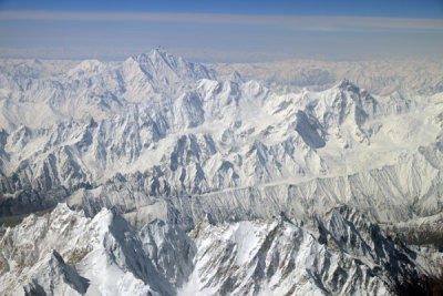 The Pasu Glacier and Shispar Sar (7611m/24,970ft) at the far right 