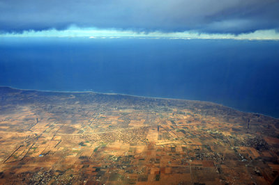 Libyan coast east of Tripoli