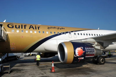 Gulf Air A320 advertising 2010 Bahrain International Airshow