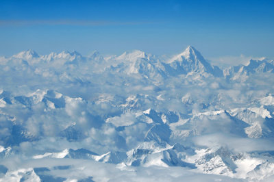 North face of K2 (8611m/28,251ft) seen from over the Chinese border