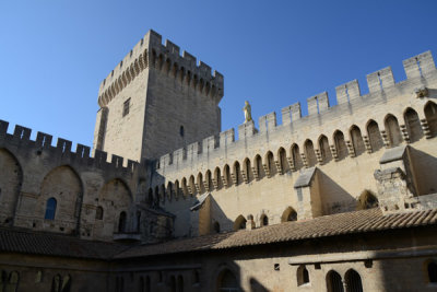 Cloisters and Tower of the Campane, Palace of the Popes, Avignon