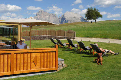 Break time at Hotel Santner, Seiser Alm