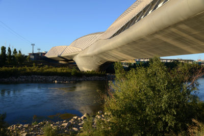 Pabelln Puente, bridge by Zaha Hadid from Expo 08, Zaragoza