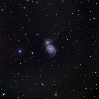 Messier 51, la Galaxie du Tourbillon