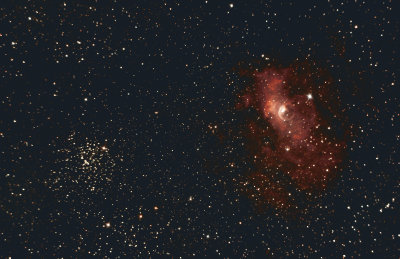 BUBBLE NEBULA AND CLUSTER M52