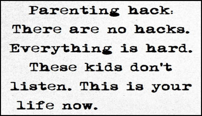 parenting - parenting hack there is no.jpg