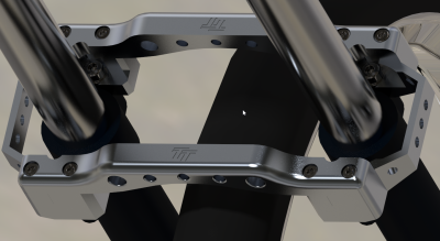 First computer rendition of TT-202 GS lower fork brace. It evolved from here.