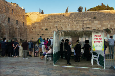 The Kotel during Sukkot