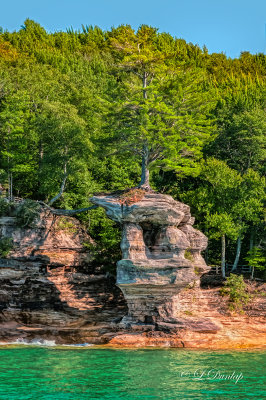Pictured Rocks- Chapel Rock, Vertical