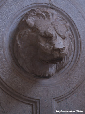 Versiering met leeuwenkop - Embellishment with lions head