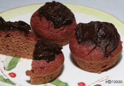 Muffins de remolachas con chocolate negro - Internet