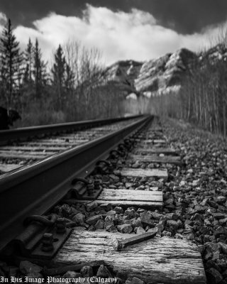 David Atkinson 001 Low Angle - Bow Valley Train Tracks