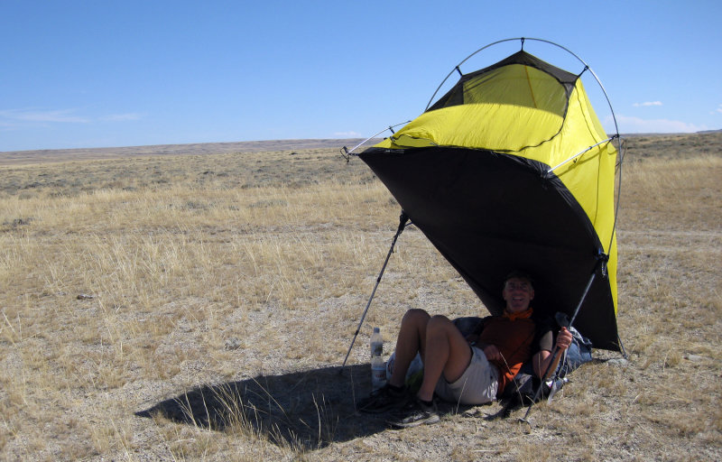 2009 Sheltering on the CDT through the hot Great Basin in Wyoming