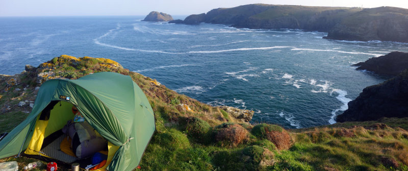 April 2019 South West Coast Trail -Camp south of Holywell Bay