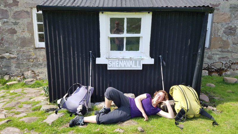 June 19 Fisherfield 6 munro round - rest at shenavall bothy!