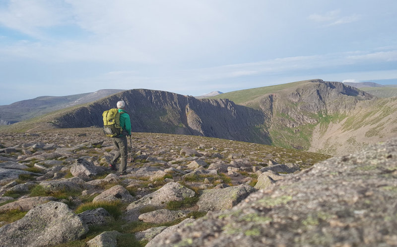 July 19 Cairngorms camp- Walk out at 8am going round Cairngorm