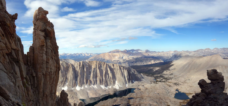 Looking west over our ascent