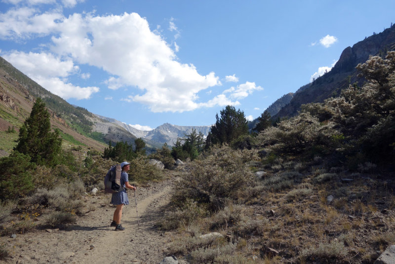Heading up McGee valley