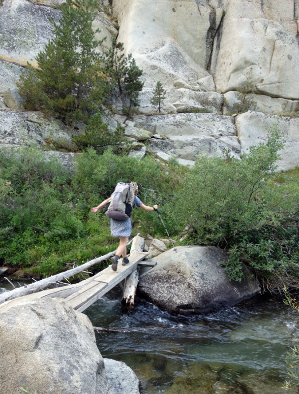 Recrossing the creek