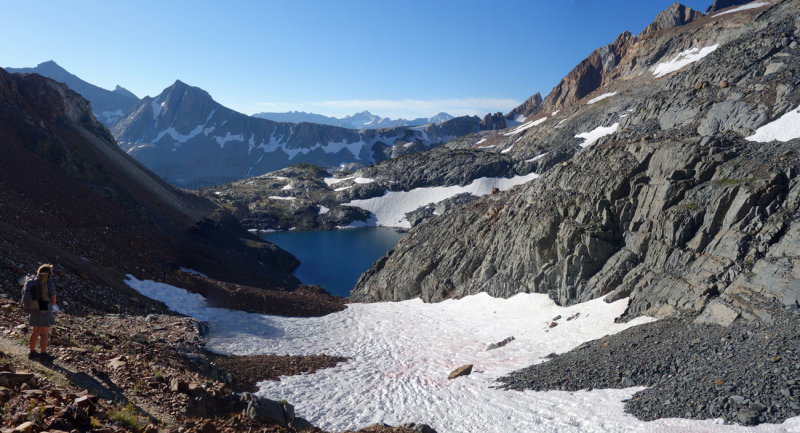 Looking back to Upper McGee Lake