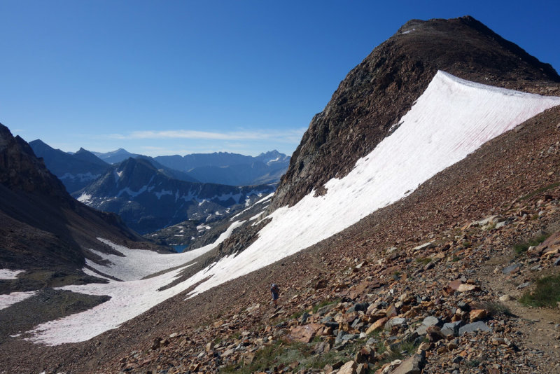 Nearing McGee Pass from east 