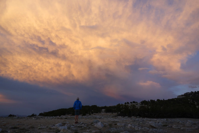 Mammoth Crest camp- cool evening light