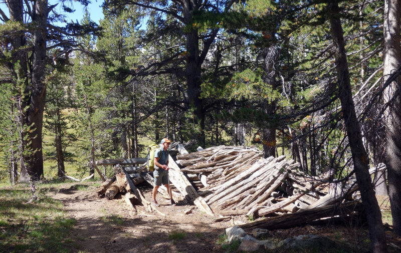 Old mines on the way to Parker Pass