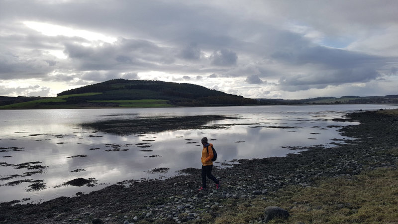 Oct 19 Hiking on the Black Isle at Munlochy Bay
