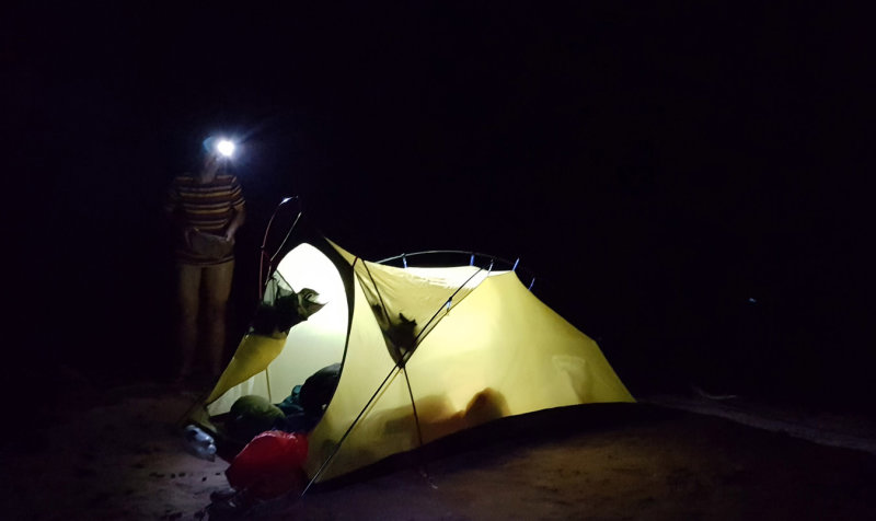 September 2019 Escalante area -We scrambled out of The Gulch to camp on rock slabs above