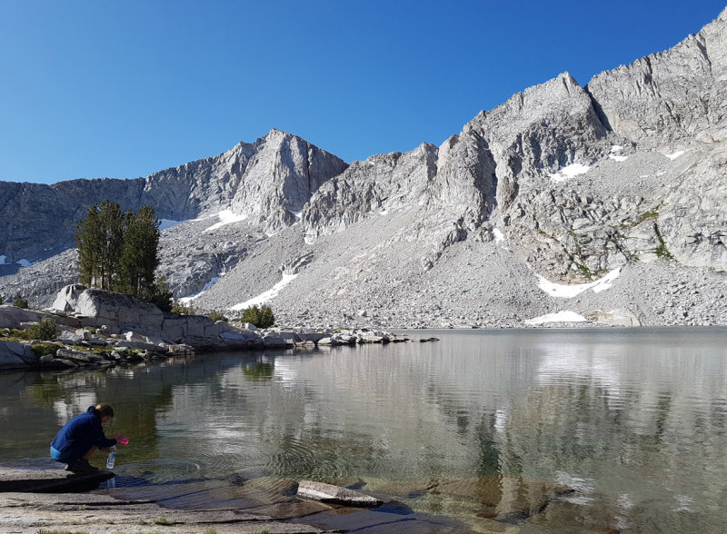 We headed north from French Canyon on the Sierra High Route up to Merriam Lake