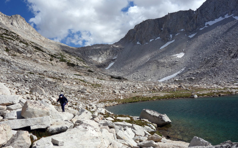Brown Bear Lake and White Bear Lake Pass above