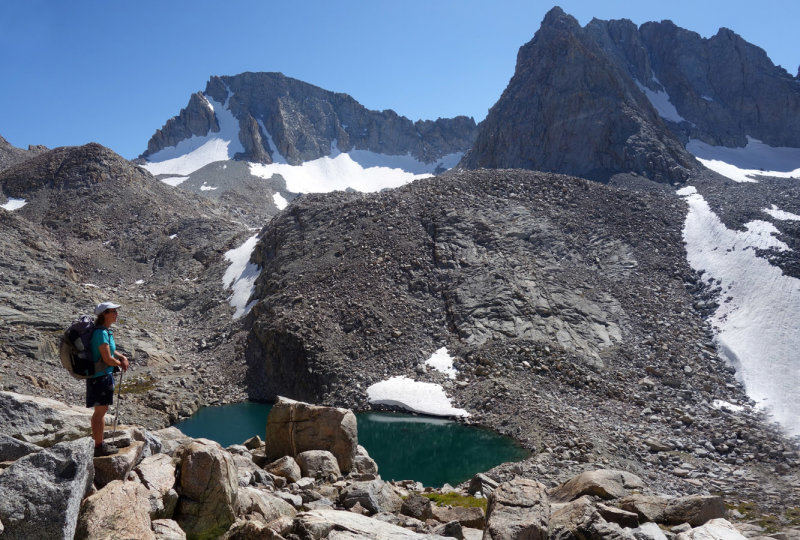 Climbing to the col