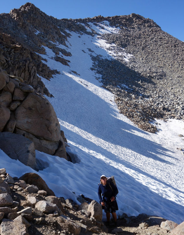  Lamarck Col east side was freezing over again late in the afternoon