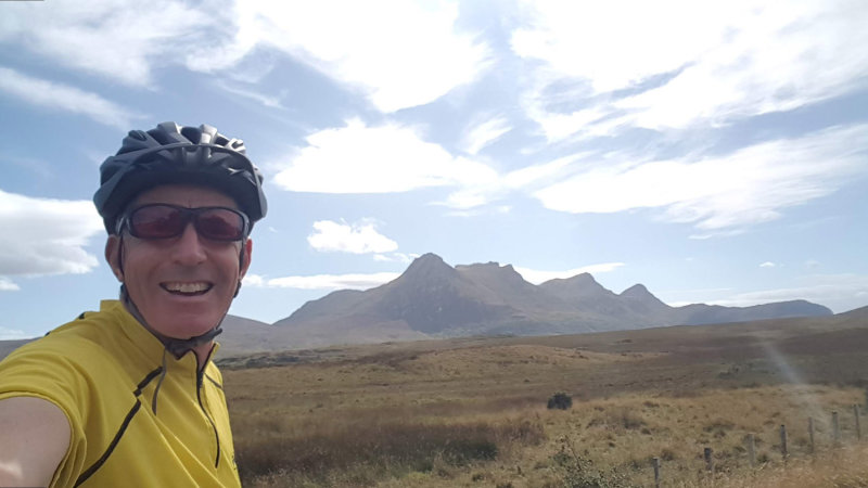 August 20 A cycle round the Kyles of Tongue with Ben Loyal in the background -Scottish north coast