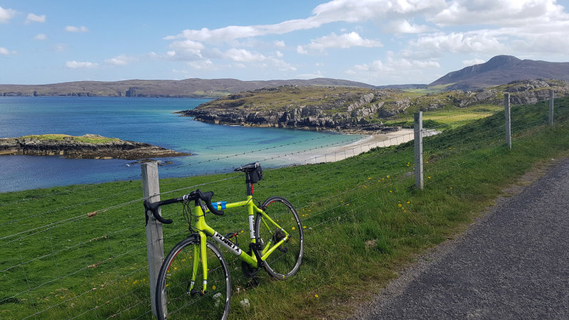 Talmine cycle on the Scottish north coast
