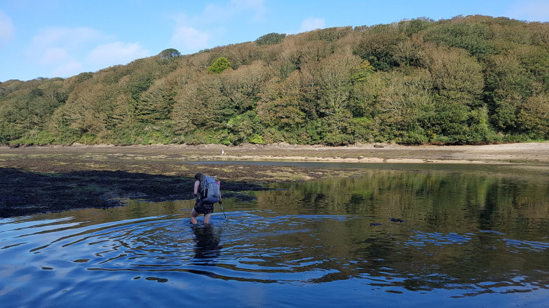 Sep20 We just managed to wade the Gillan Harbour estuary as the tide rose