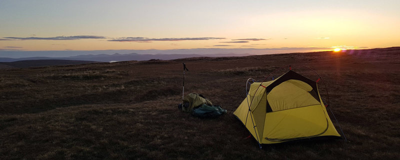 Oct 20 Camp on Quiraing in the north of Skye