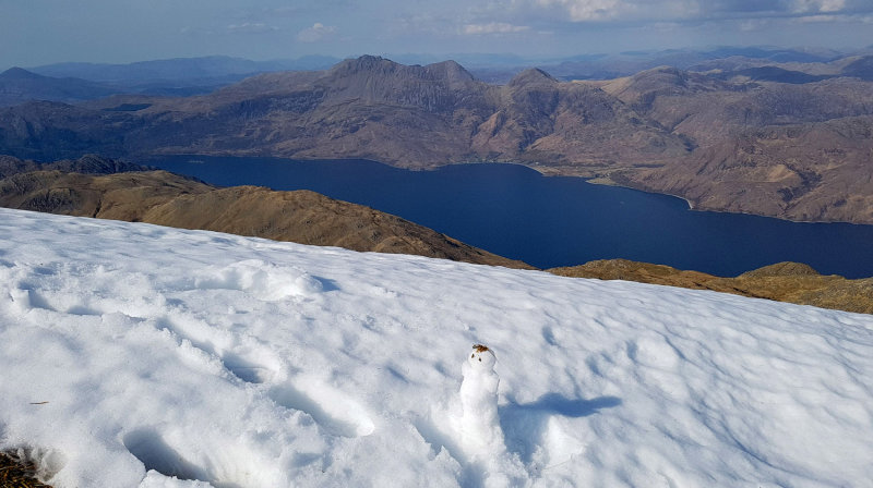 Snowman gets a great view!
