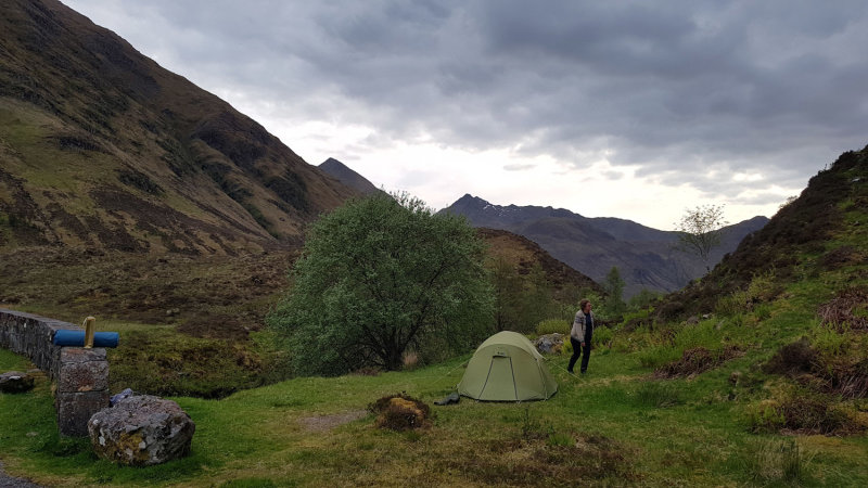 May 21 Camp in Glen Shiel