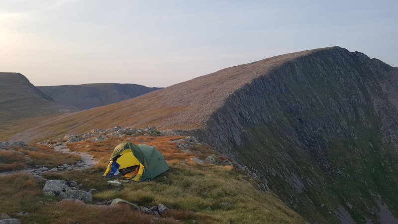 Aug 21 High camp near Cairn Toul in the Cairngorms Scotland