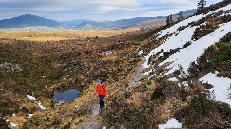 Jan 22 Cairngorms nearing the Chalamain gap