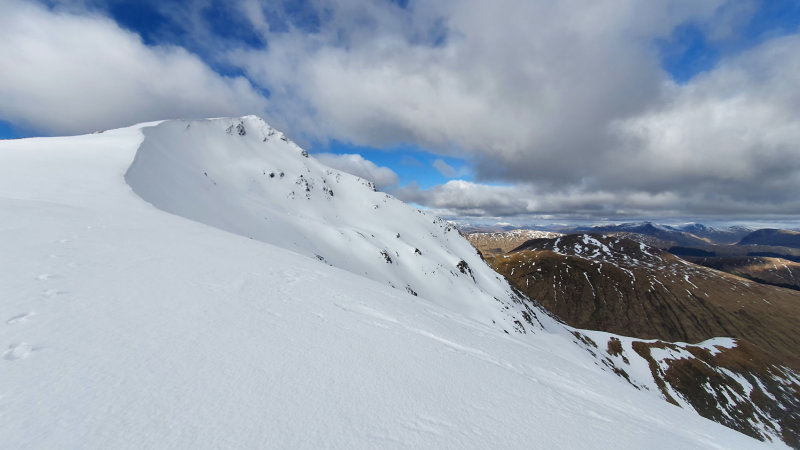 March 22 Ben Lui summit from south ridge