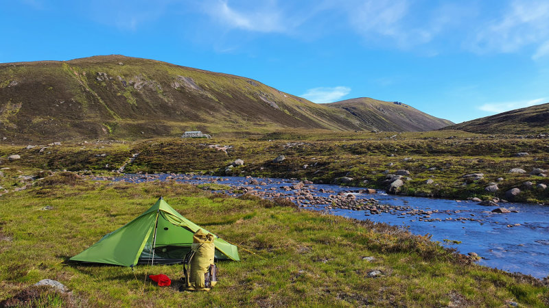 Jun 22 Camp in Cairngorms near Fords of Avon