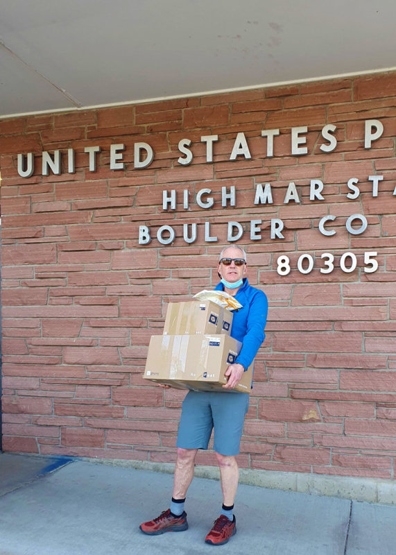 Boulder CO, Sending boxes of food, gear ahead to post offices