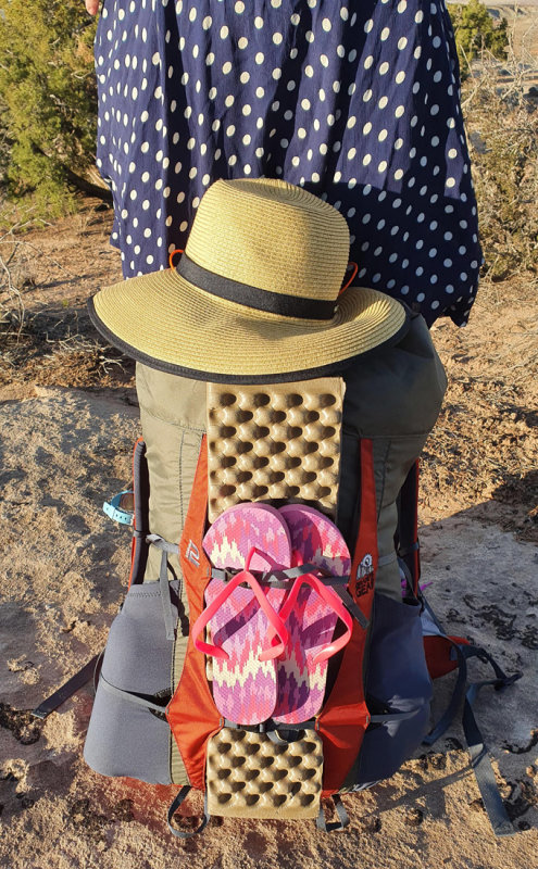 Martina's gear is ready for the adventure!